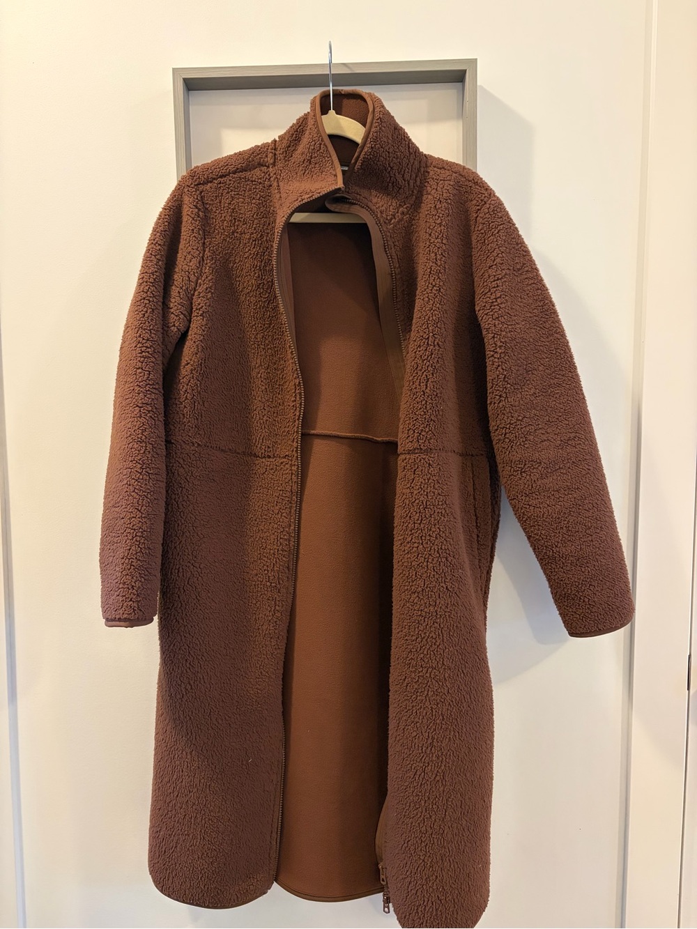 Joe Fresh Chocolate Brown Teddy Coat
